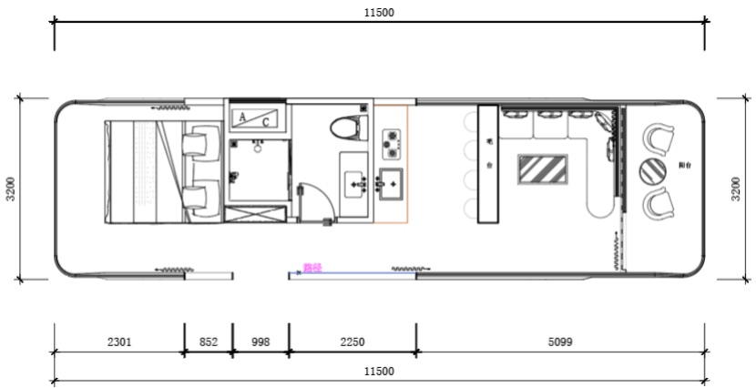 Капсульный дом E8 с балконом · 36,8 м²
