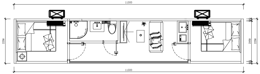 Модульный дом VL-A1 · 25,8 м²
